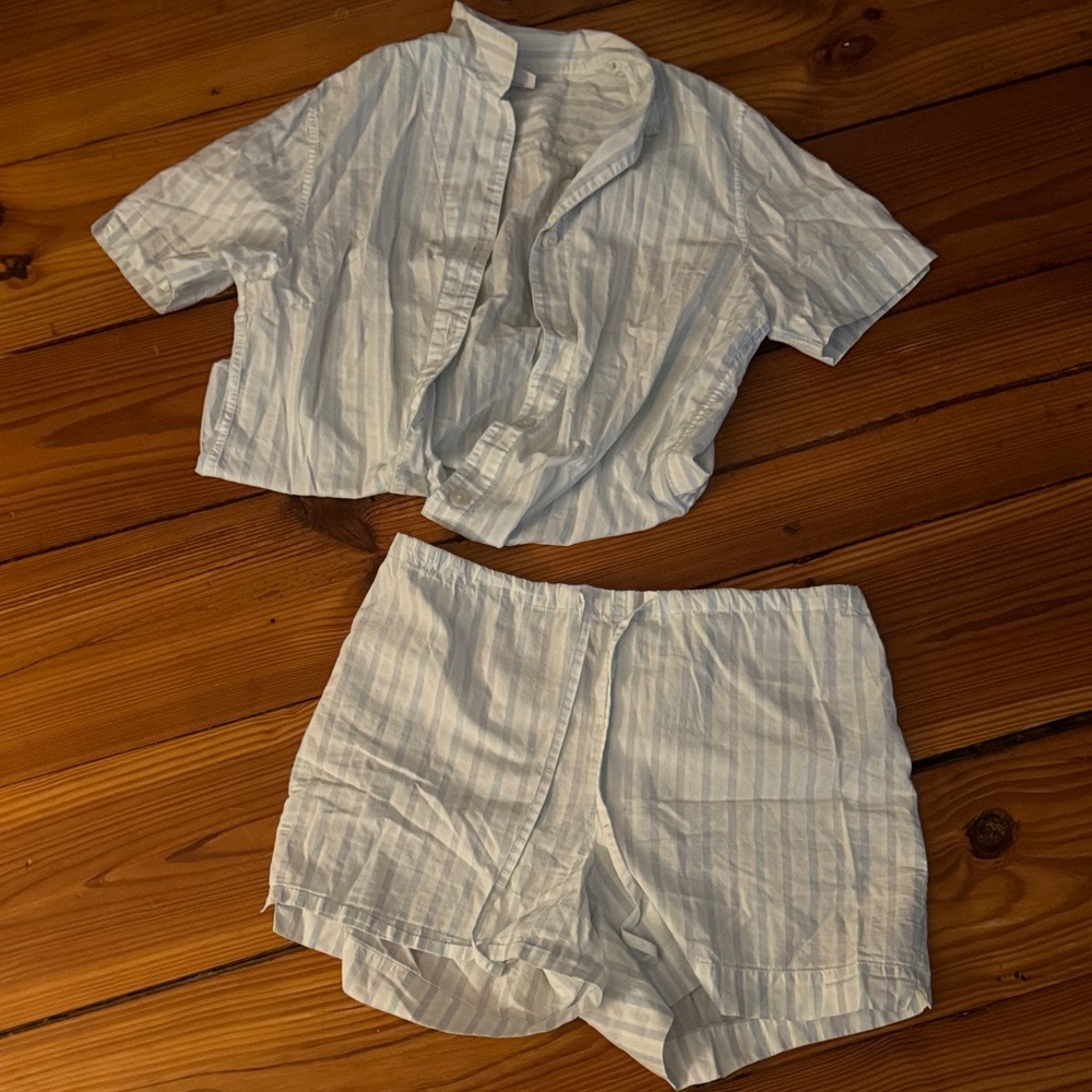 Women's cotton Striped Sleepwear Set